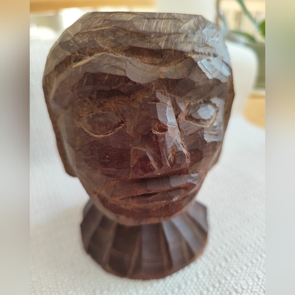 Carved Statue Head
